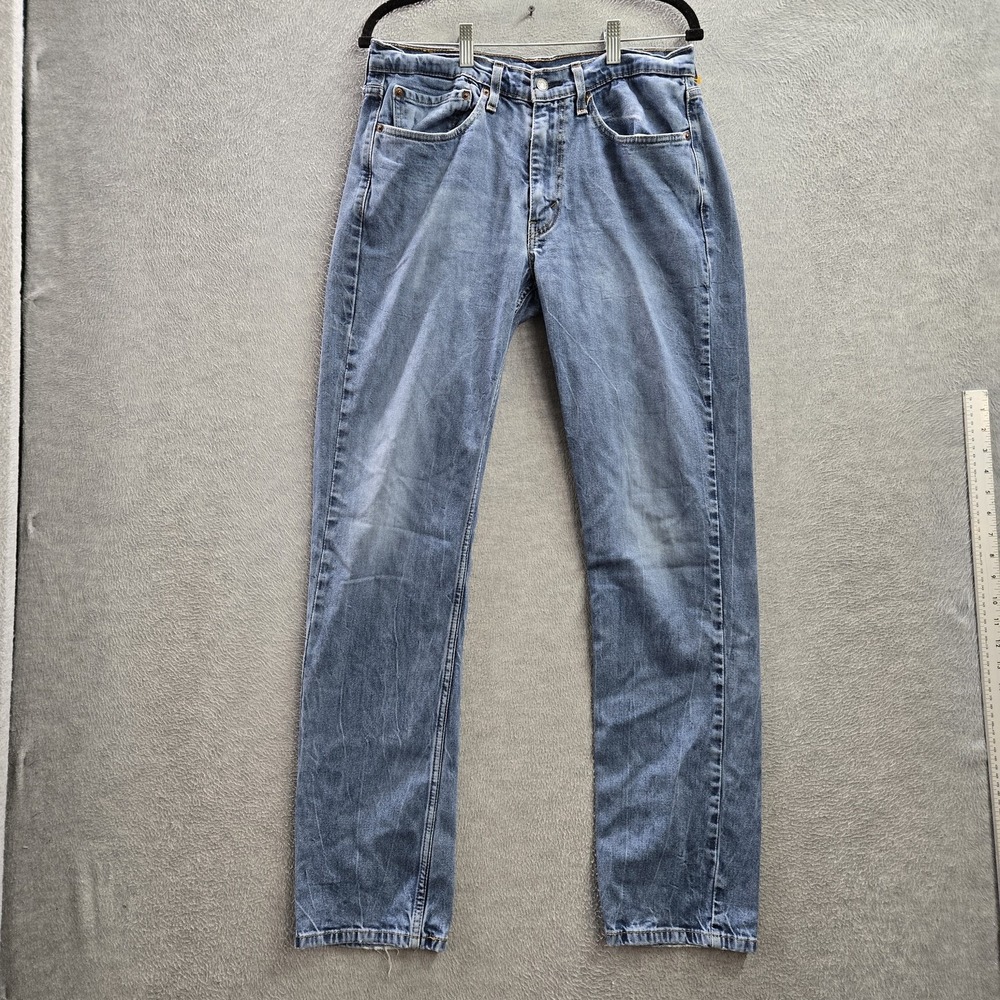Levi's Men Jeans 34X34 Blue Denim Button 32" Inseam